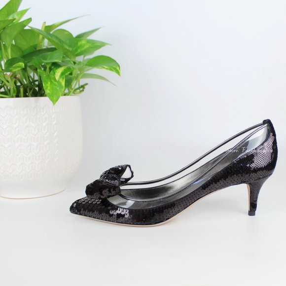 NEW VALENTINO GARAVANI Runway Sequin Dollybow Pumps - Picture 2 of 16